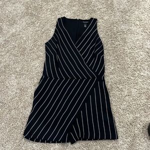 Pinstripe romper with pockets